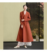 New long sleeve woolen outwear plus size Coats  coat