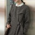 Luxury plaid Wool jackets oversized o neck long coat tie waist outwear